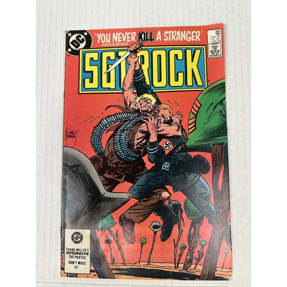SGT. ROCK #385 DC Comic Book  Classic Kubert Big 5 War